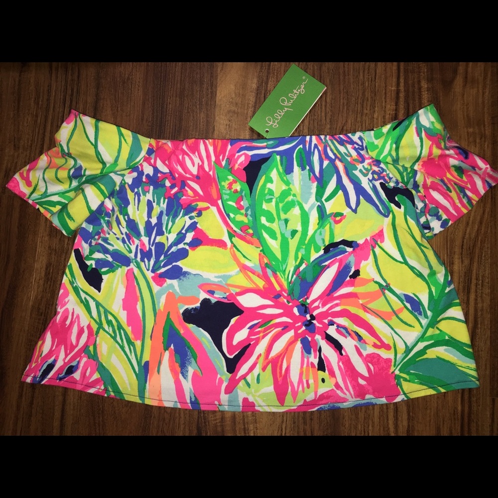 Lilly Pulitzer Mansi Crop in Travelers Palm